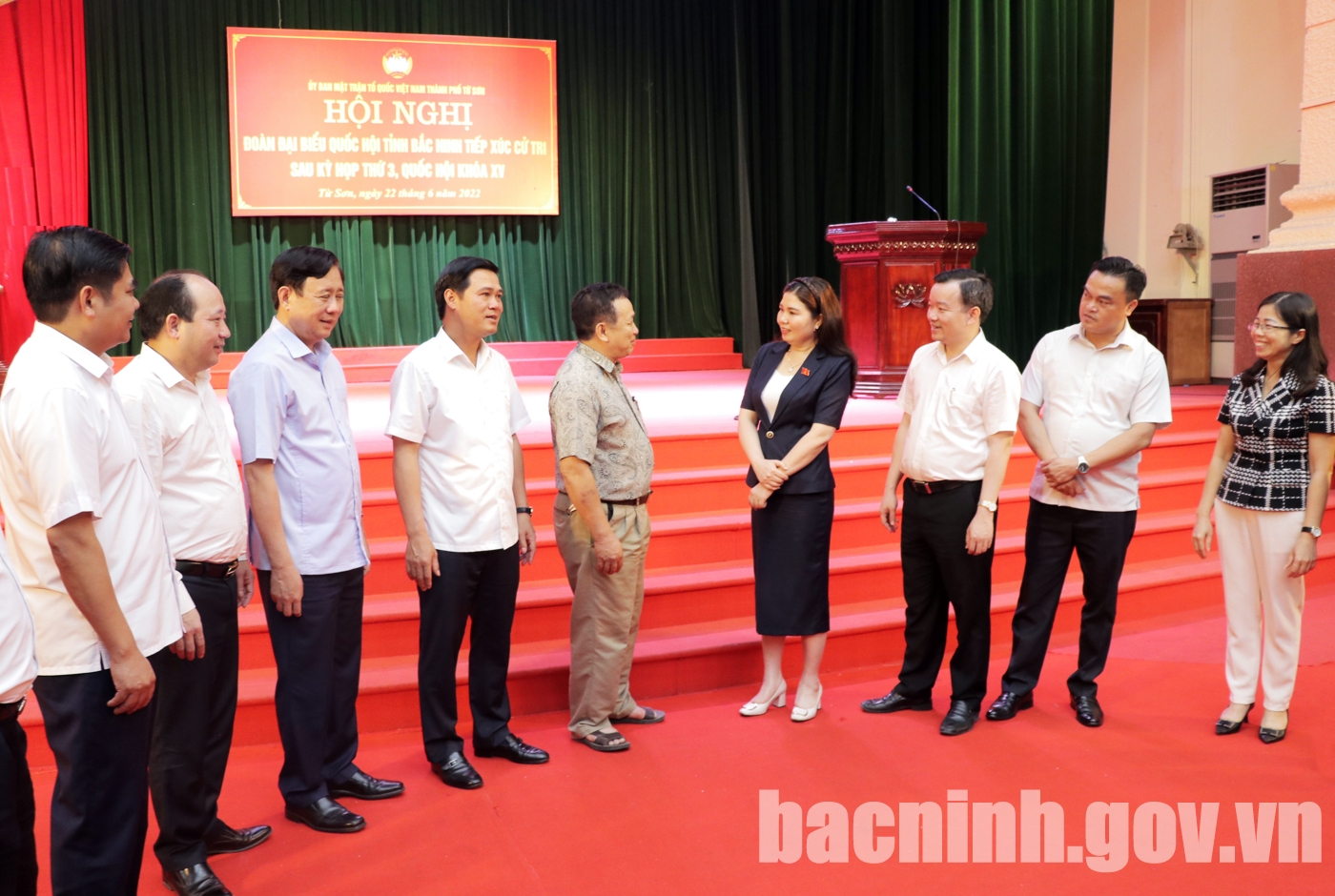 Đoàn đại biểu Quốc hội tỉnh Bắc Ninh tiếp xúc cử tri thành phố Từ Sơn